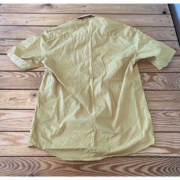 Rachel Comey Short Sleeve Button Up Shirt Size Medium Women’s Yellow - Picture 2 of 8